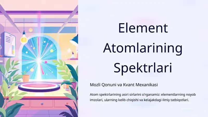 Element Atomlarining Spektrlari 1