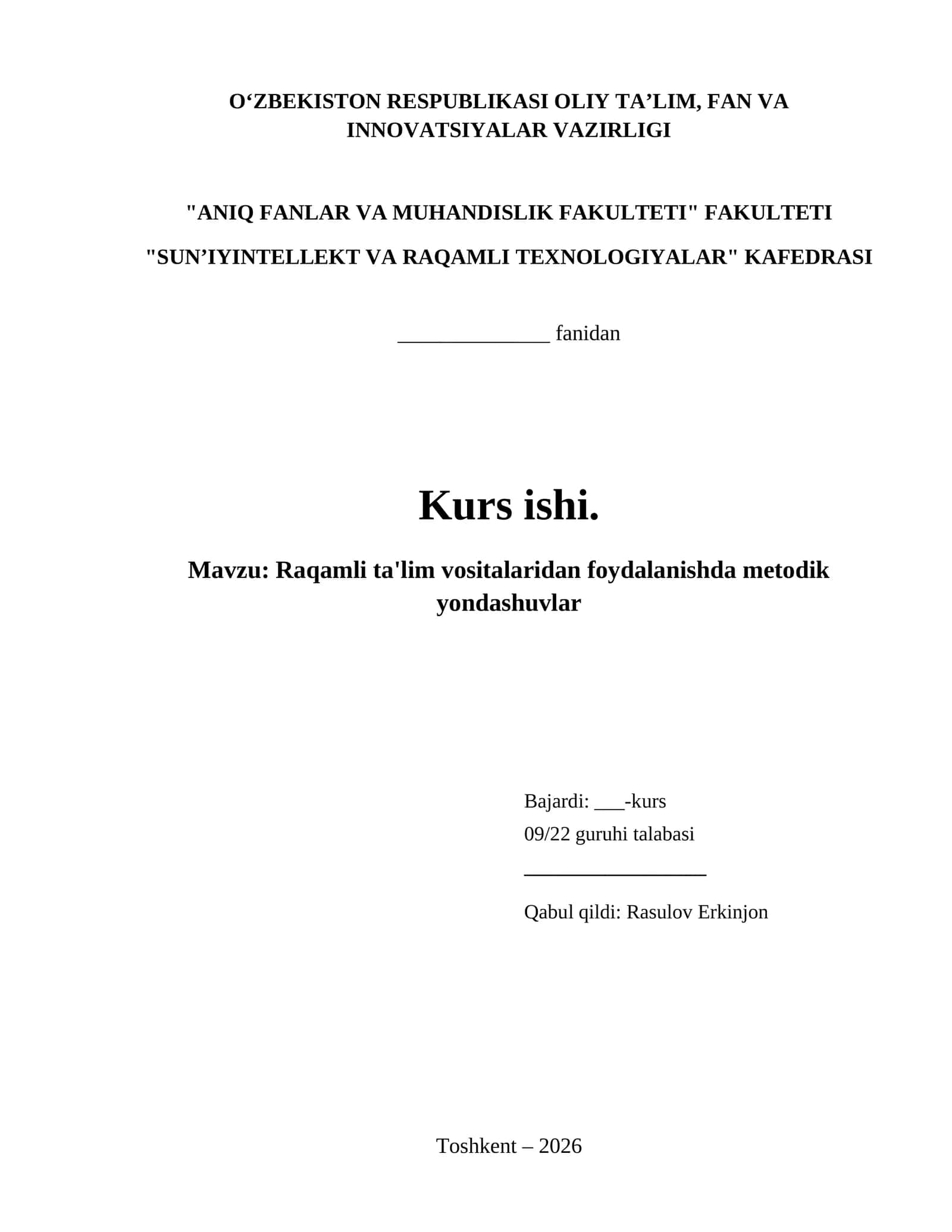 Raqamli ta'lim vositalaridan foydalanishda metodik yondashuvlar 1