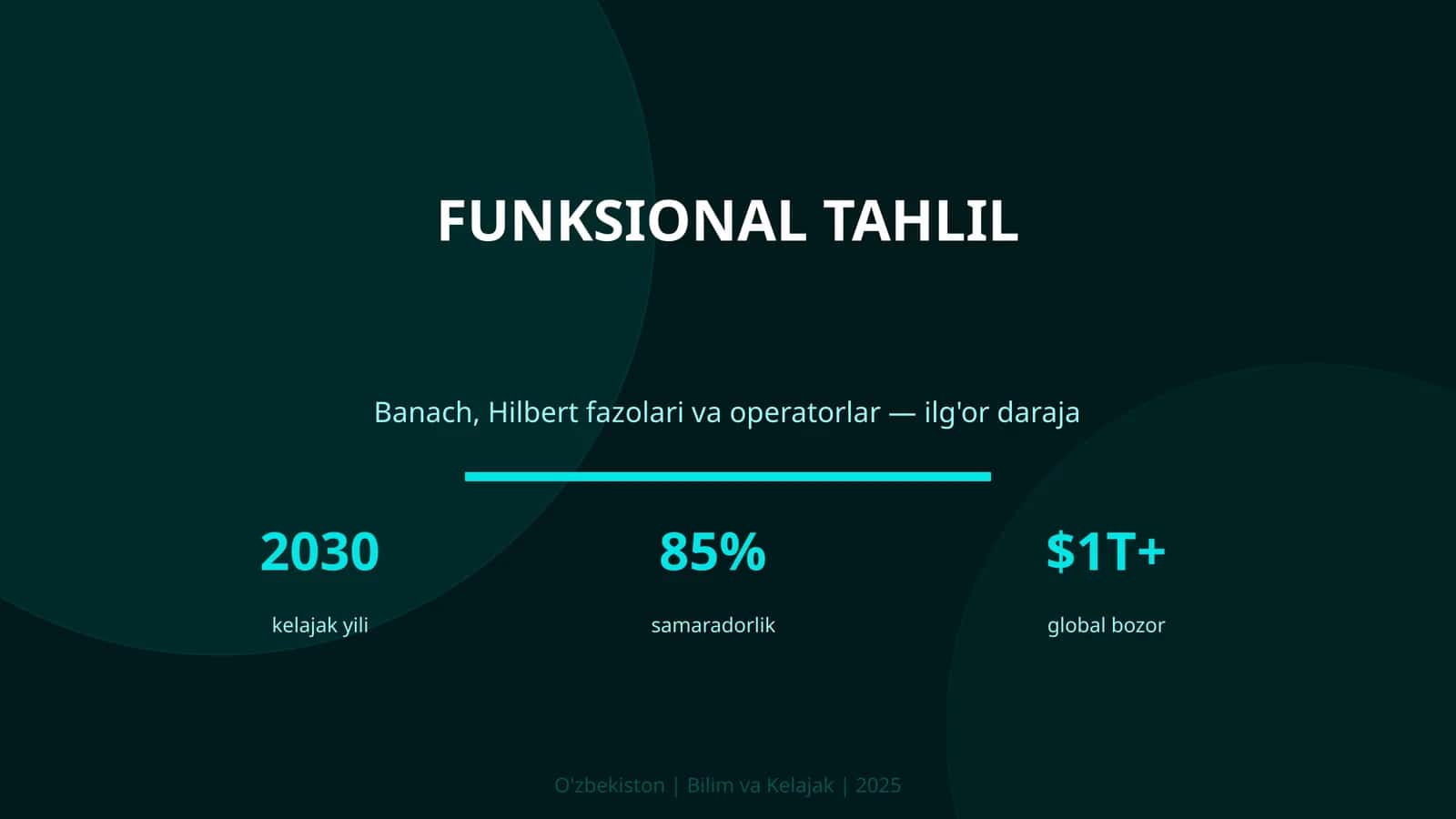 Funksional tahlil 1