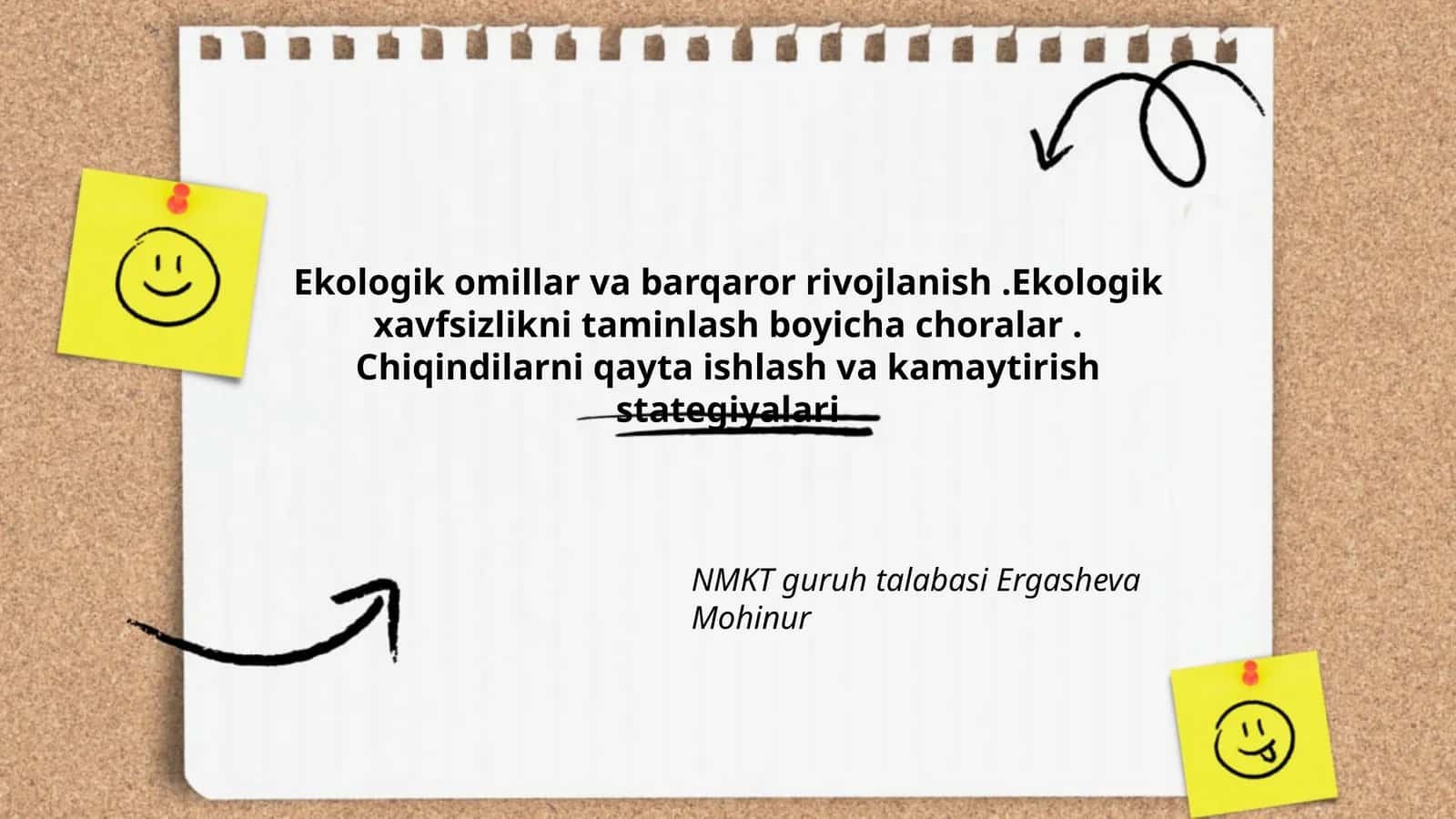 Ekologik omillar va barqaror rivojlanish 1