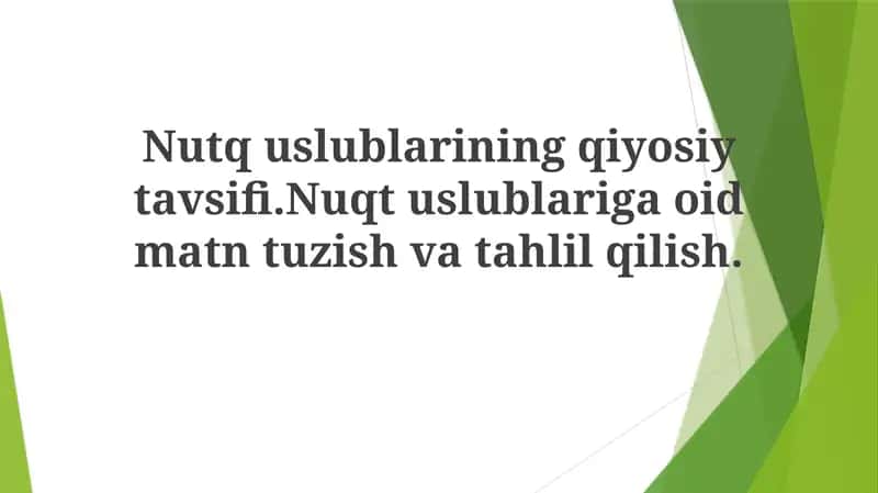 Badiiy nutq uslubi 1