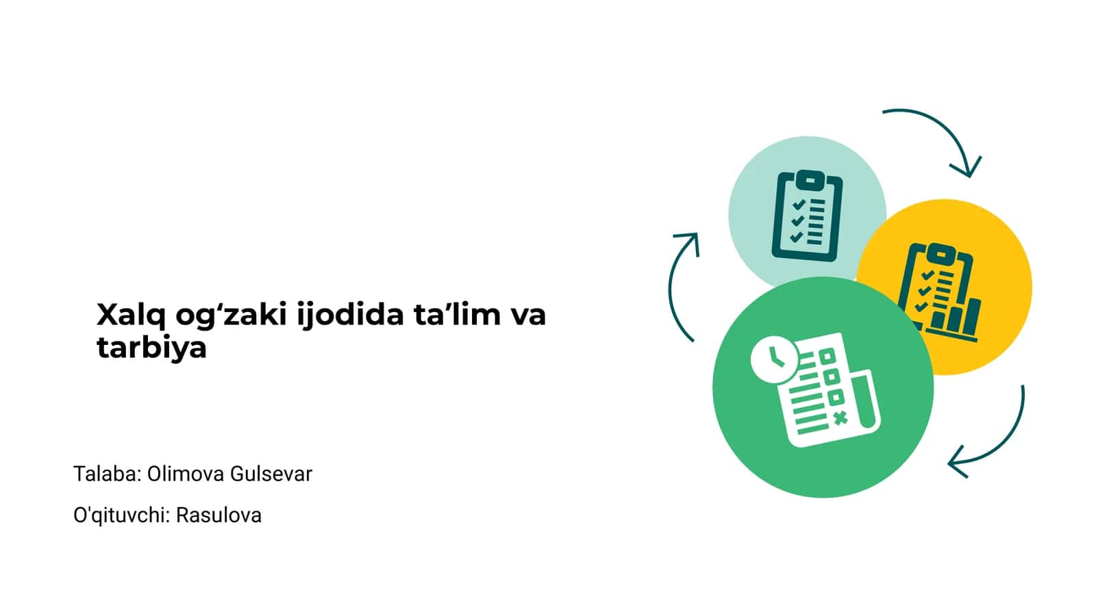 Xalq ogʻzaki ijodida taʼlim va tarbiya 1