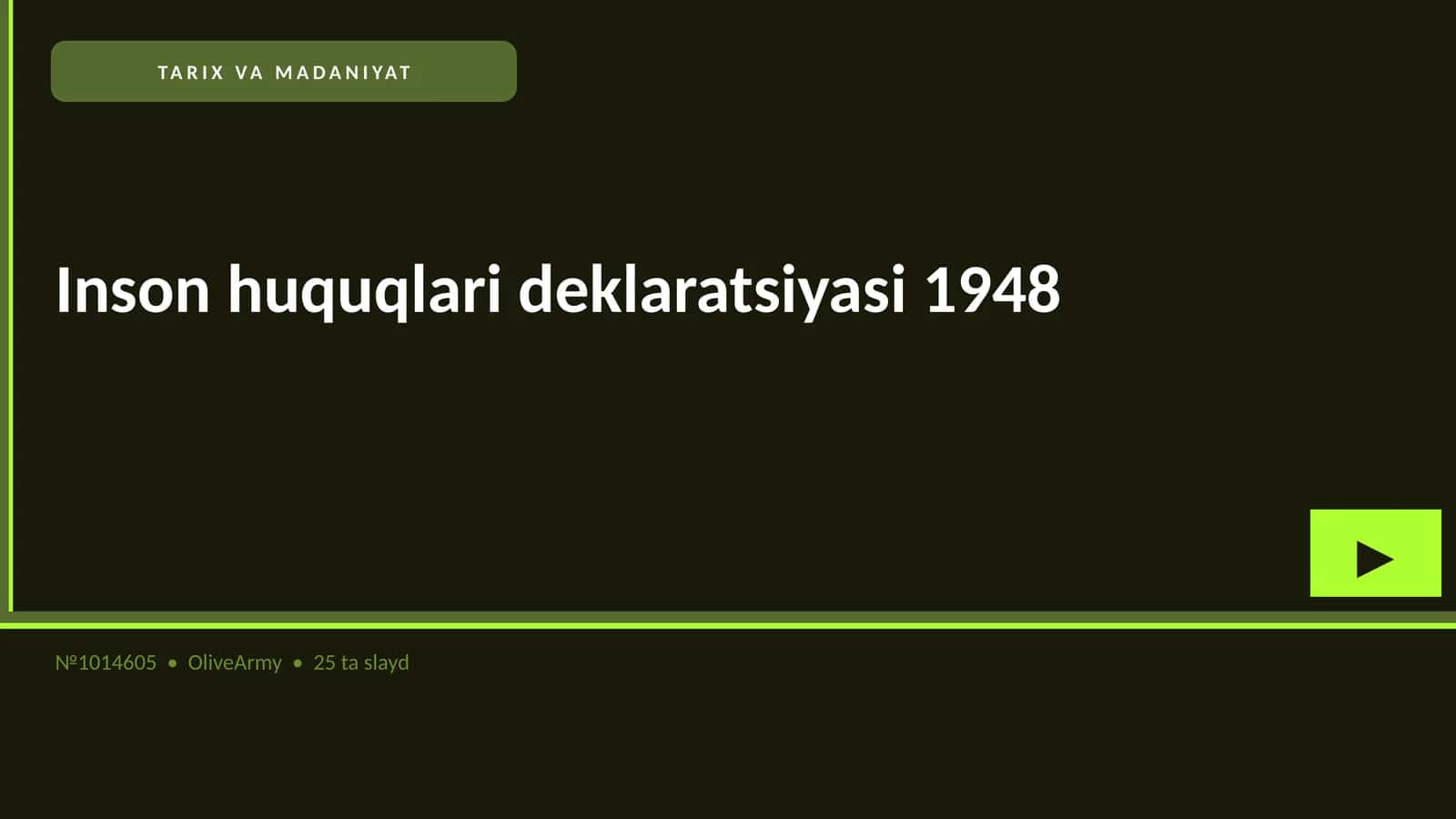 Inson huquqlari deklaratsiyasi 1948 1