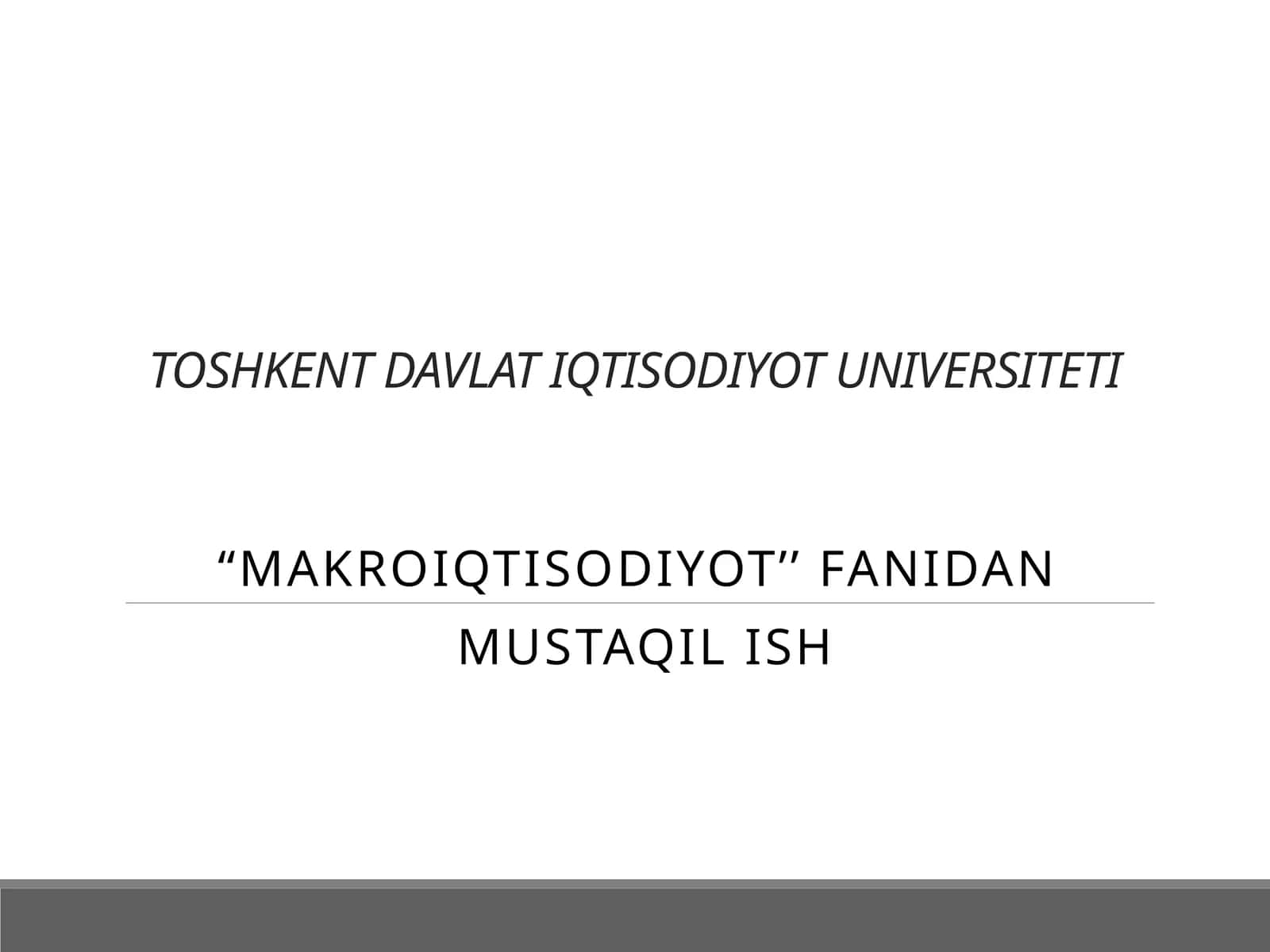 Makroiqtisodiyot Buyuk Britaniya 1