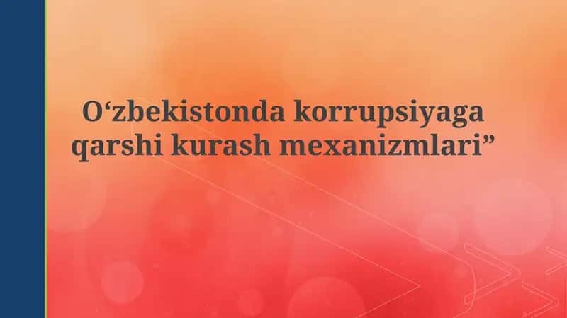 Korrupsiyaga qarshi kurash mexanizmlari 1
