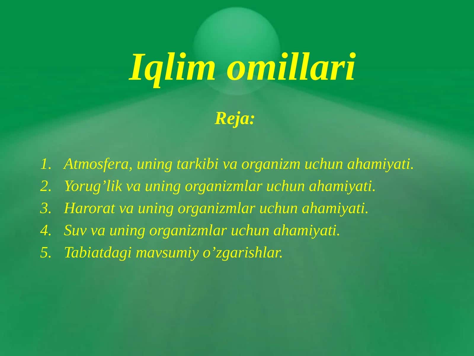 Iqlim omillari 1