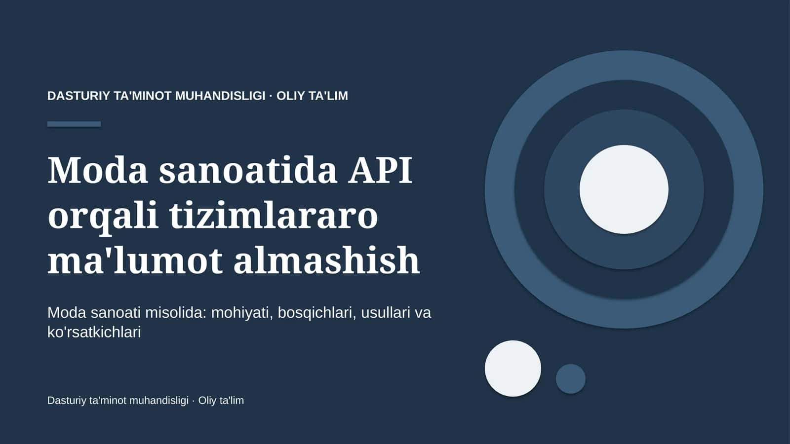 moda sanoatida api orqali tizimlararo ma'lumot almashish 8055 1
