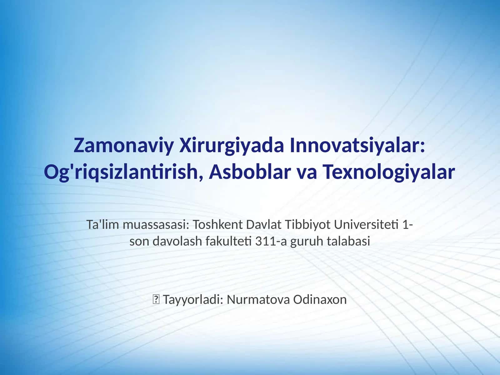 Og'riqsizlantirishning Zamonaviy Usullari 1