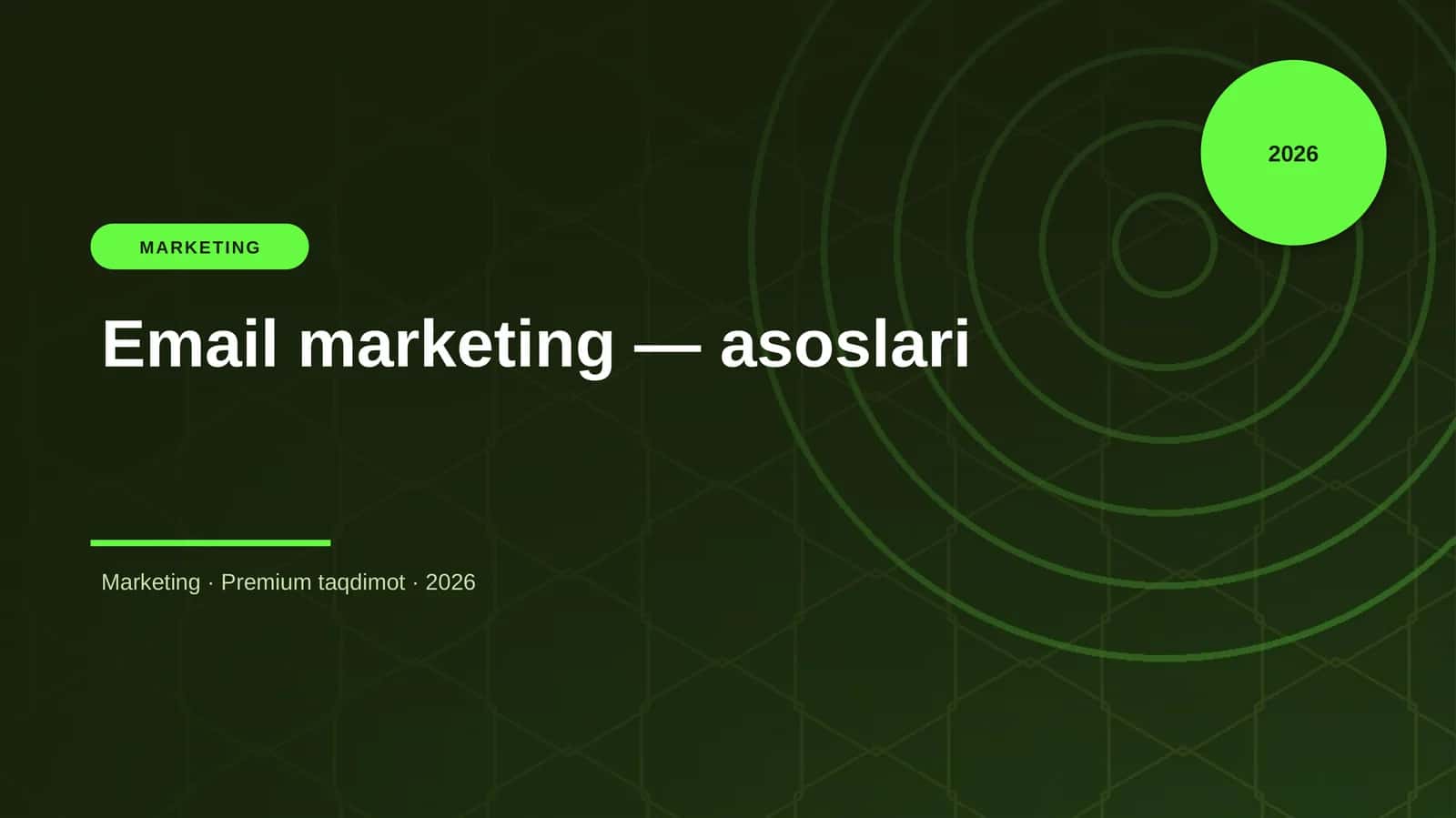 Email marketing — asoslari 1