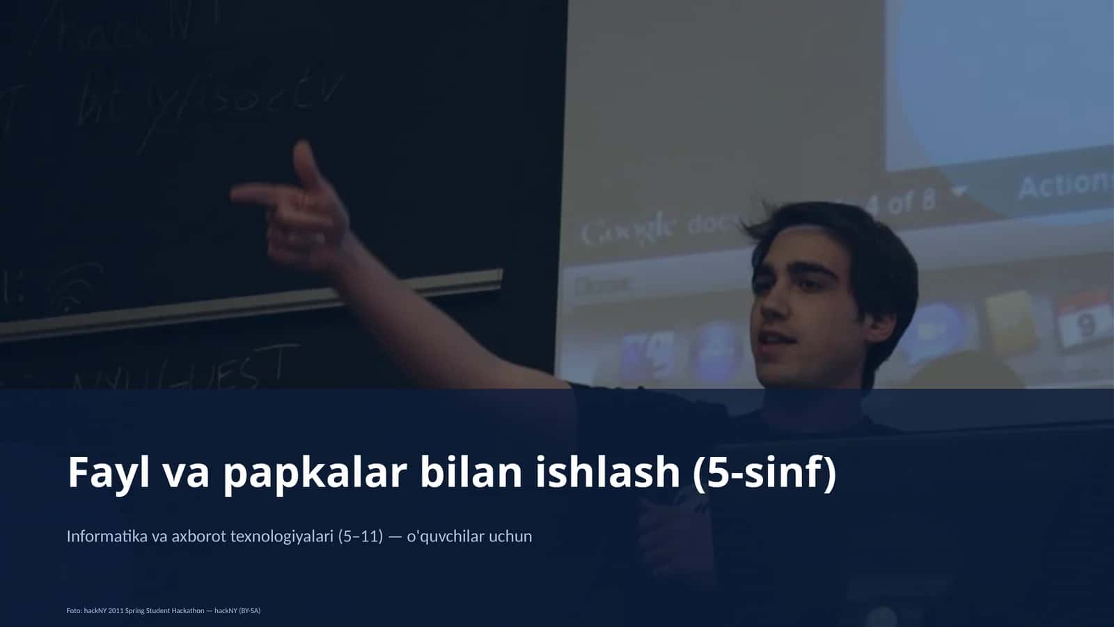 Fayl va papkalar bilan ishlash (5-sinf) 1