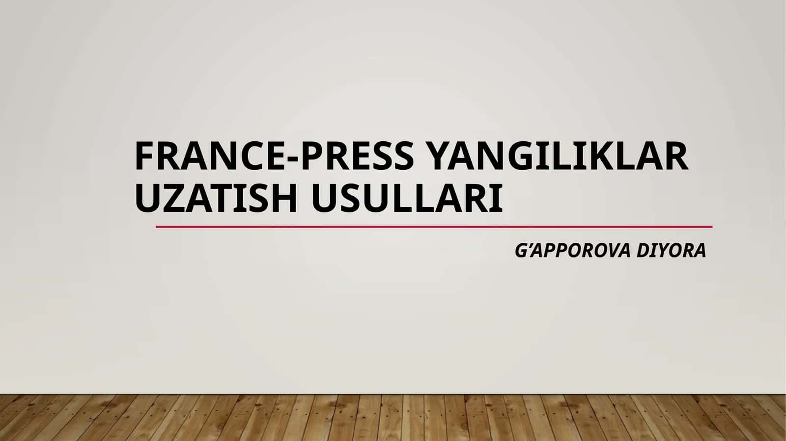Agence France-Presse (AFP) 1