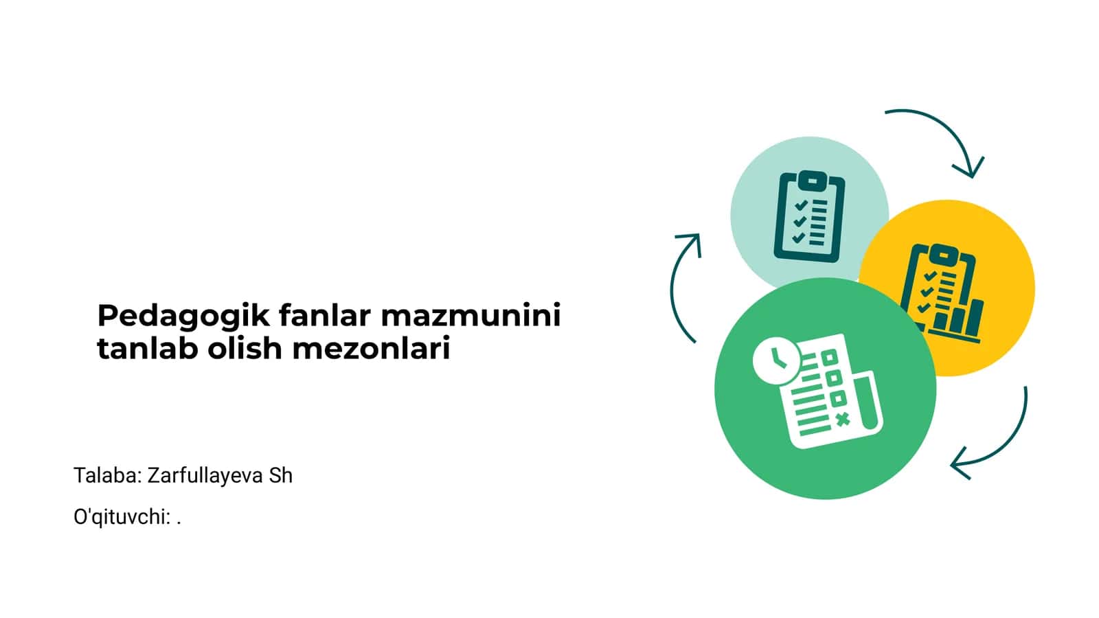 Pedagogik fanlar mazmunini tanlab olish mezonlari 1