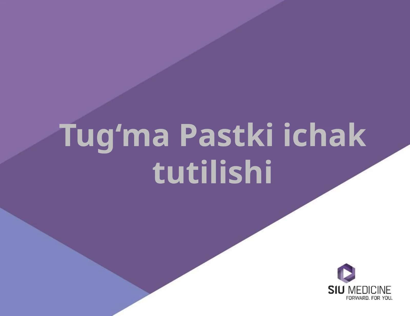 Tug‘ma ichak tutilishi 1