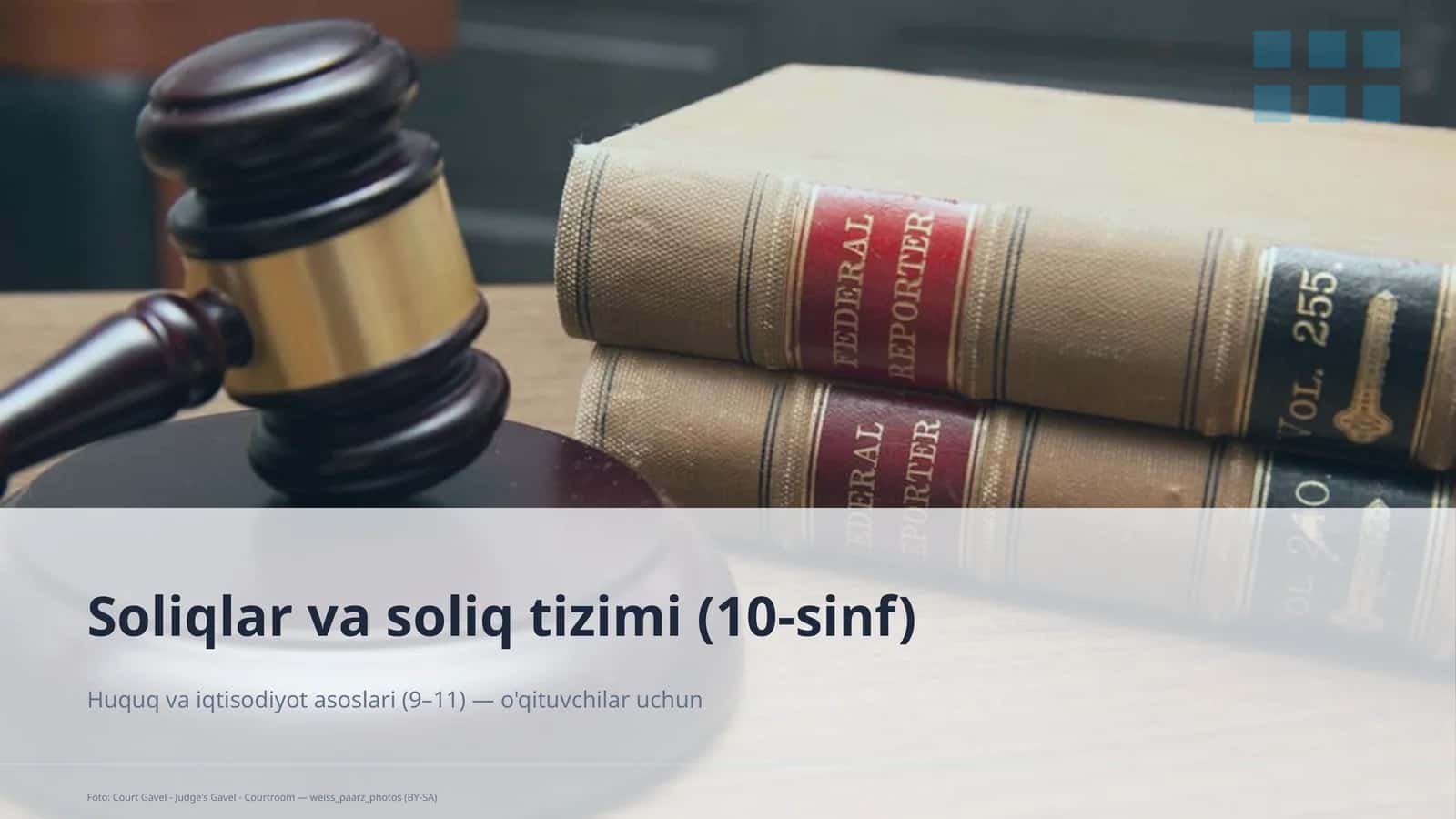 Soliqlar va soliq tizimi (10-sinf) 1