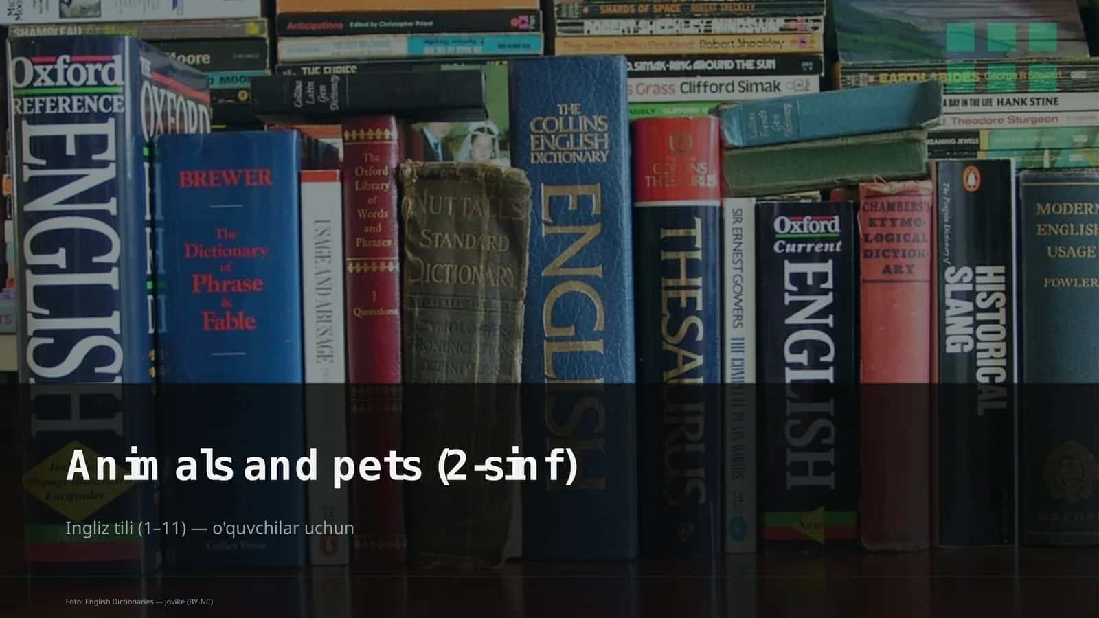 Animals and pets (2-sinf) 1