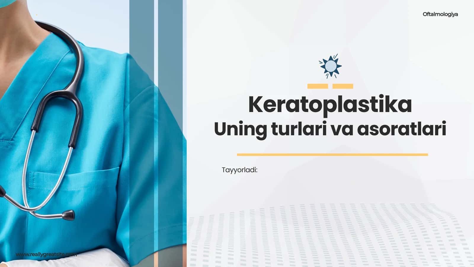 Keratoplastika va uning turlari 1