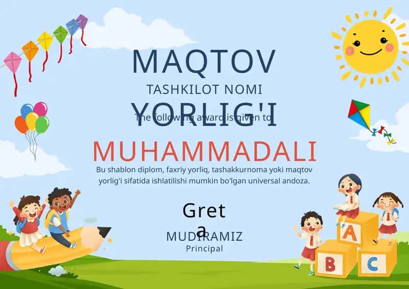MAQTOV YORLIG'I 1