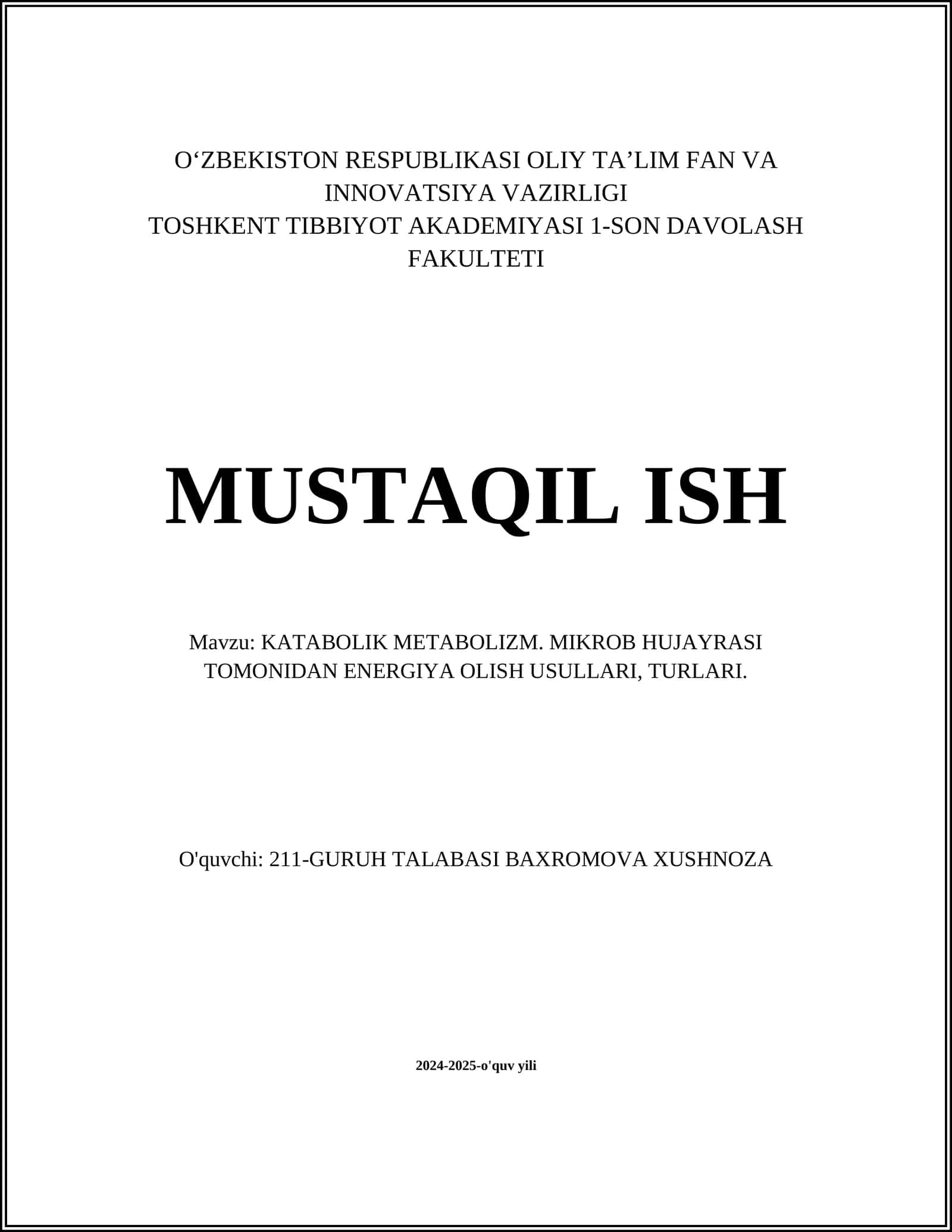 KATABOLIK METABOLIZM 1