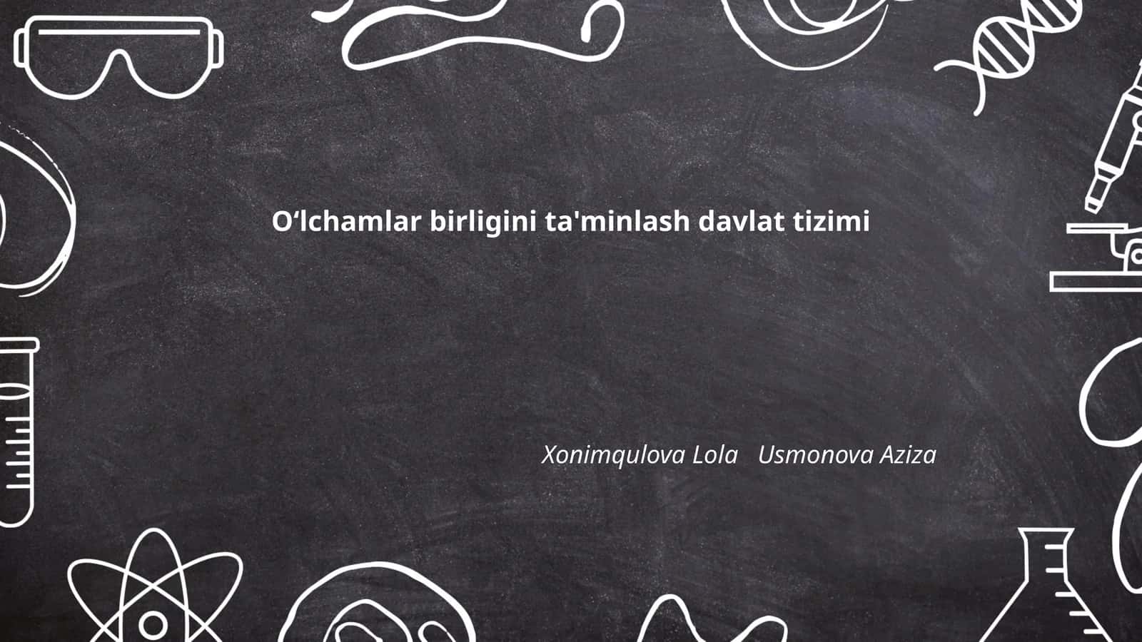 Oʻlchamlar birligini ta'minlash davlat tizimi 1