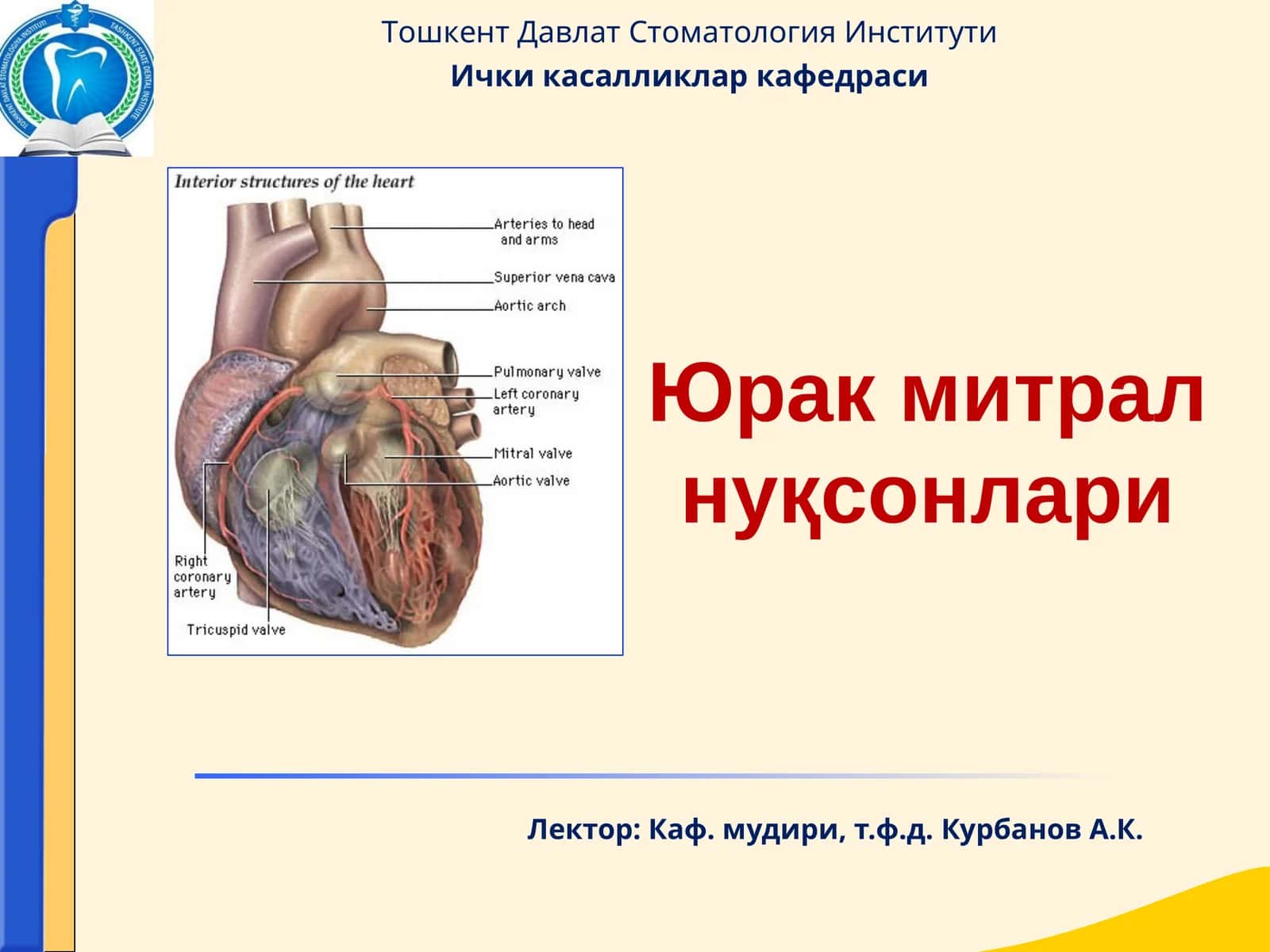 Юрак митрал нуқсонлари 1