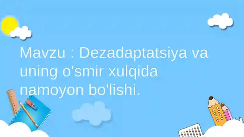 Dezadaptatsiya