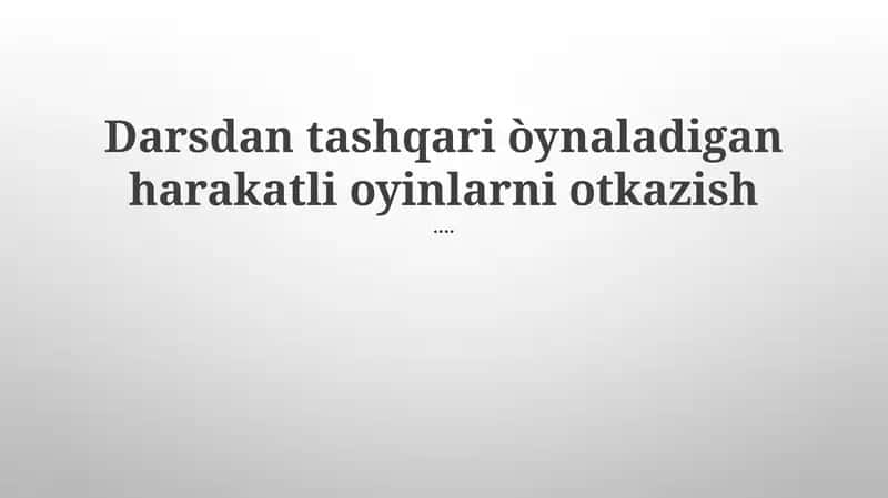 Uskunalar ro'yxati 1
