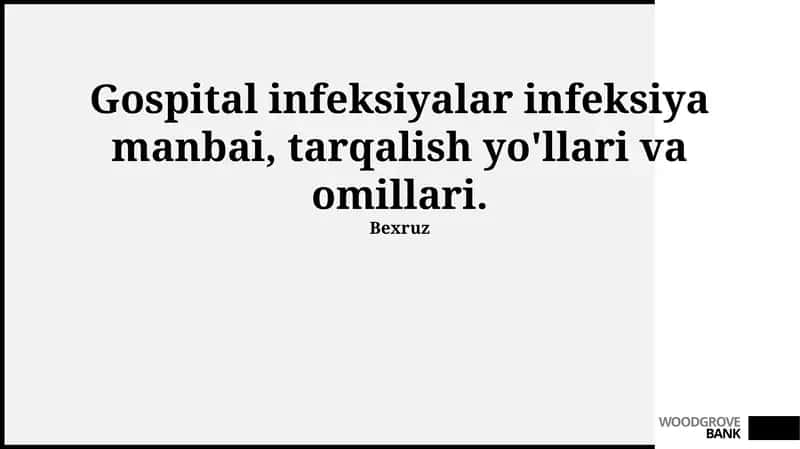 Gospital infeksiyalar 1