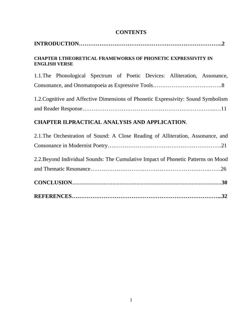 THEORETICAL FRAMEWORKS OF PHONETIC EXPRESSIVITY IN ENGLISH VERSE 1