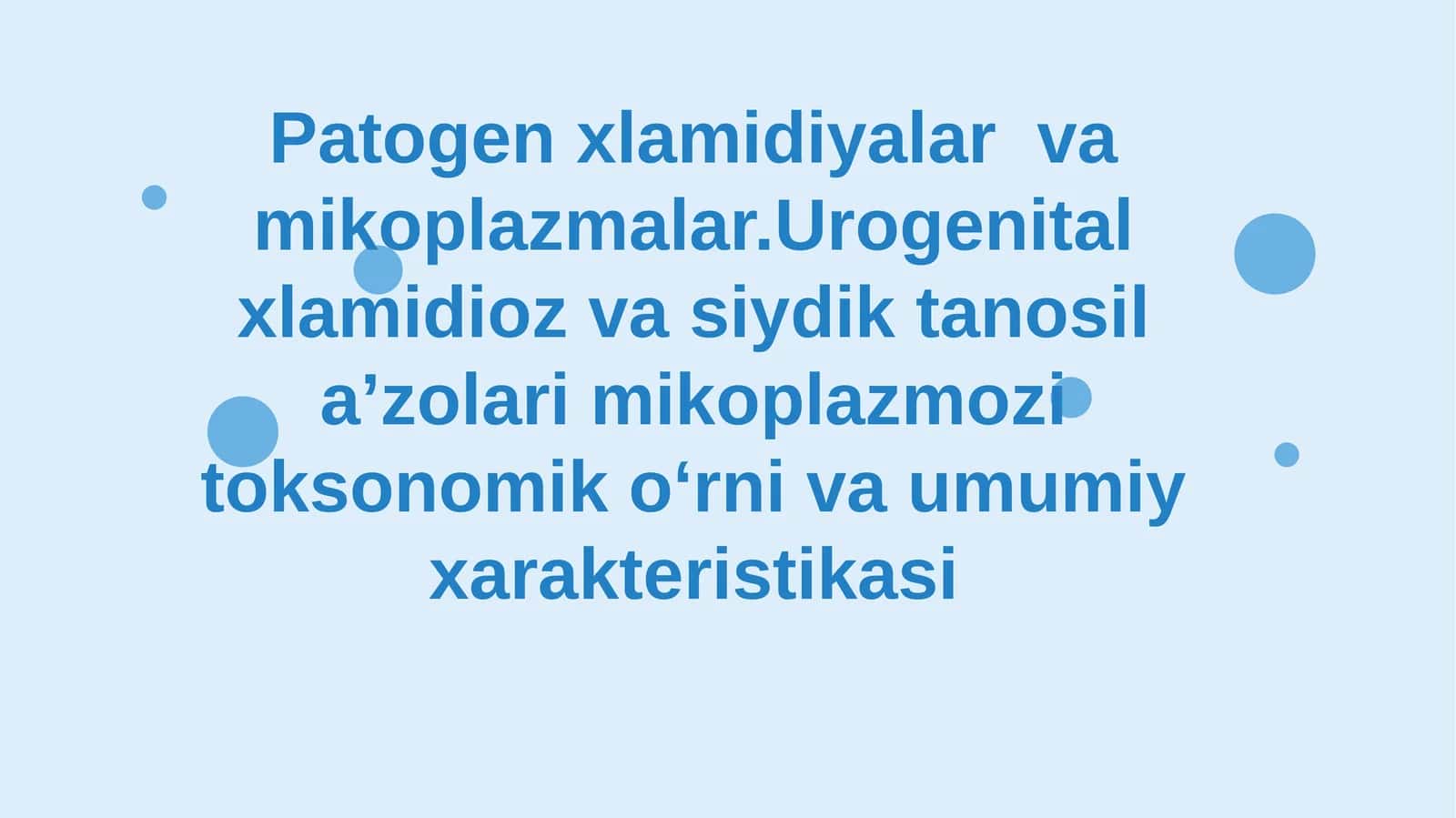 patogen xlamidiya va mikoplazma qoʻzgʻatuvchilari 1