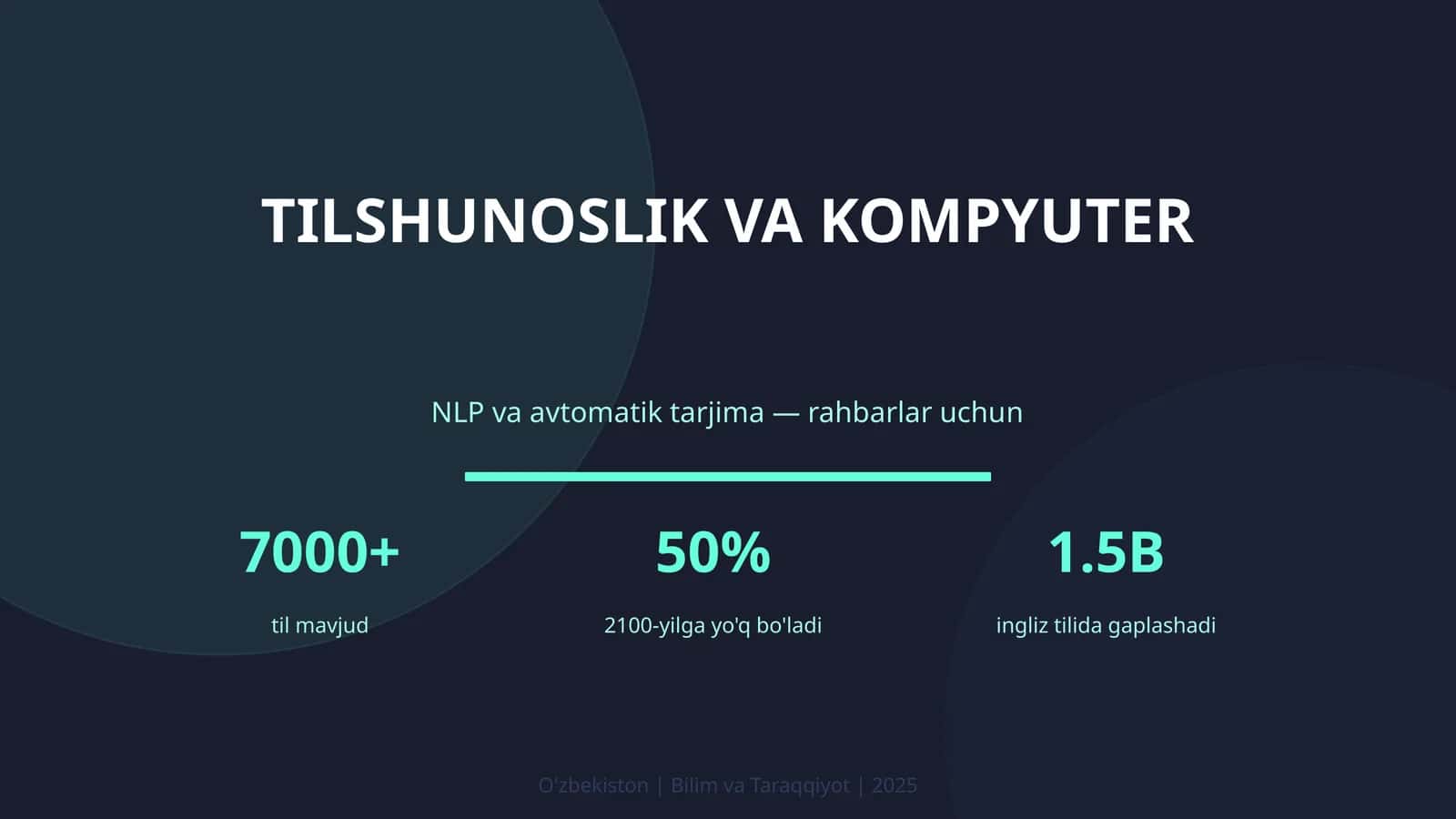 Tilshunoslik va kompyuter 1