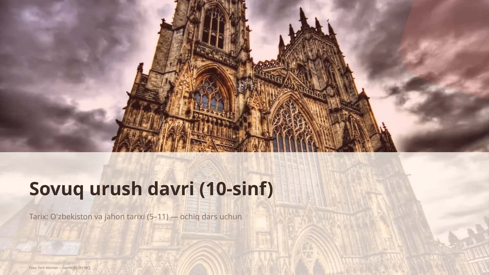 Sovuq urush davri (10-sinf) 1