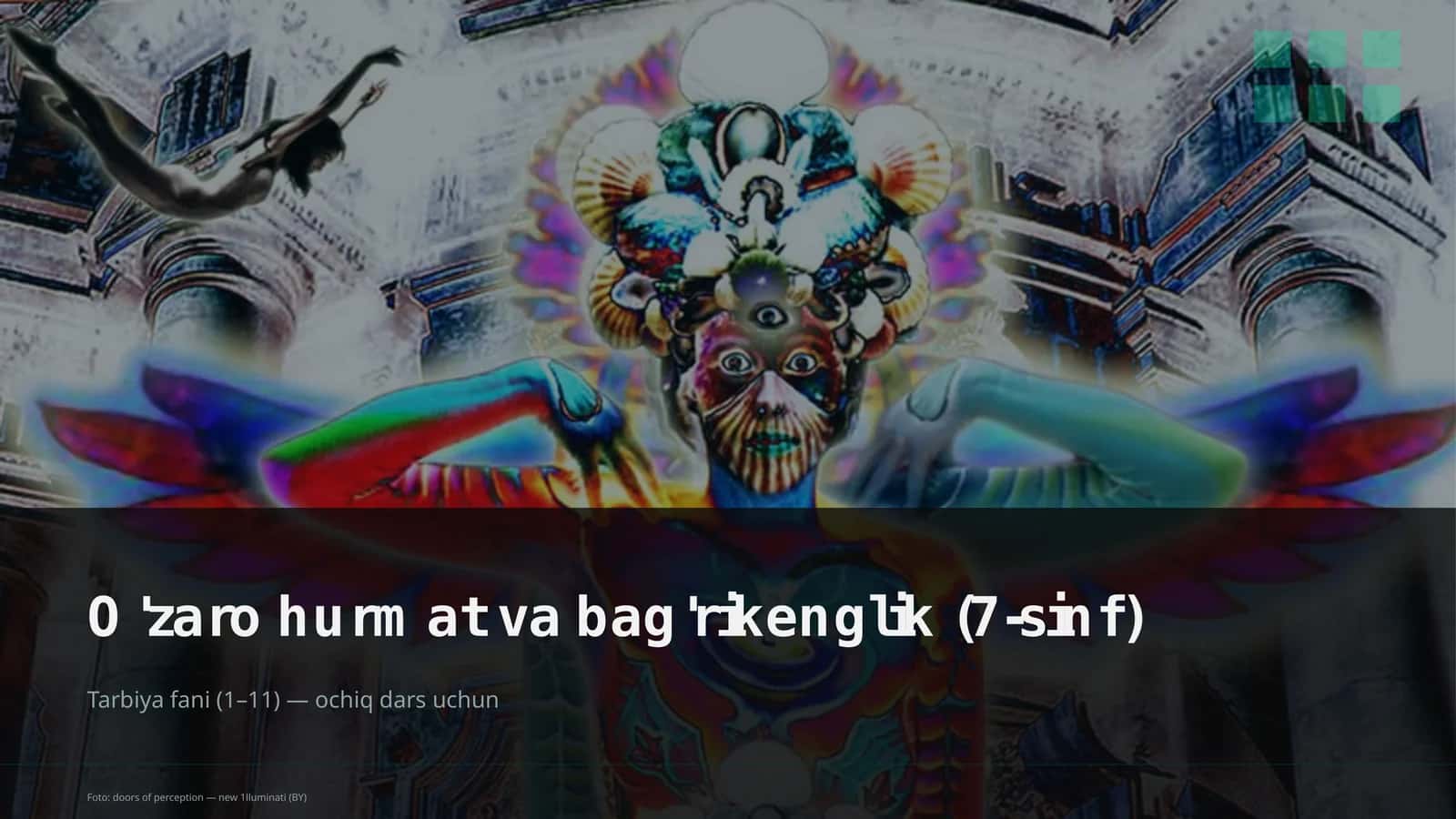 O'zaro hurmat va bag'rikenglik (7-sinf) 1