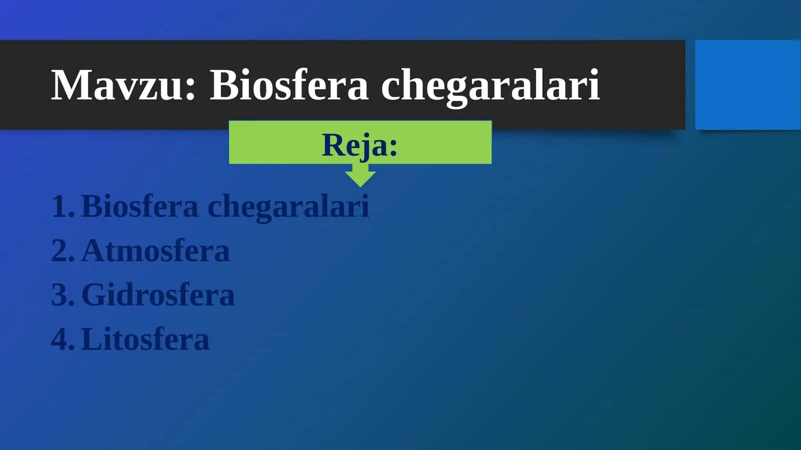 Biosfera chegaralari 1