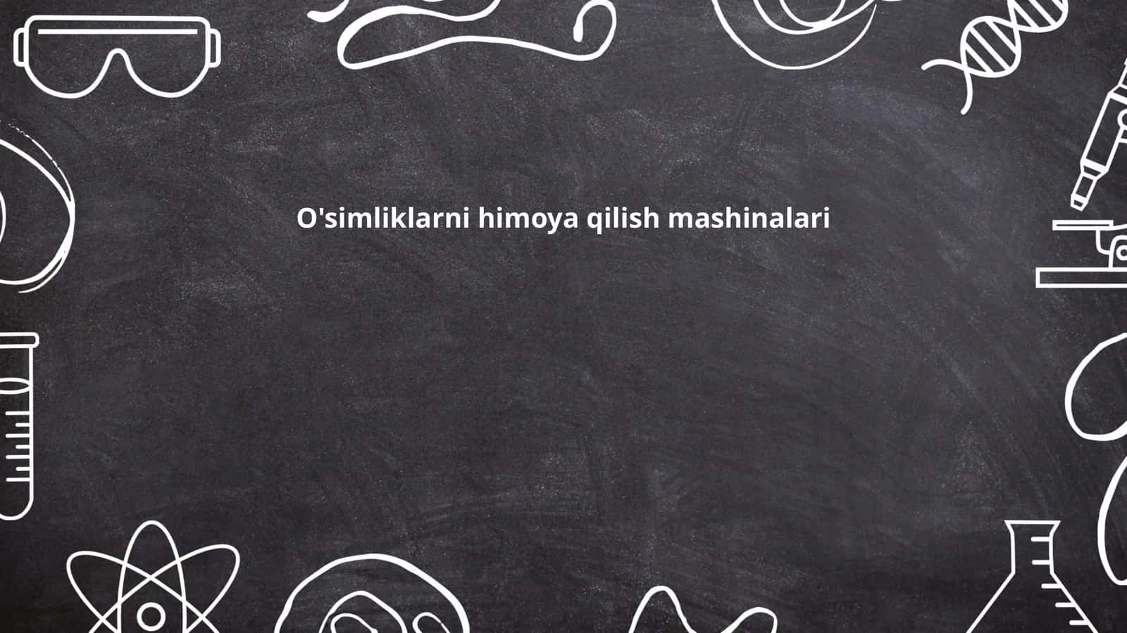 O'simliklarni himoya qilish mashinalari 1