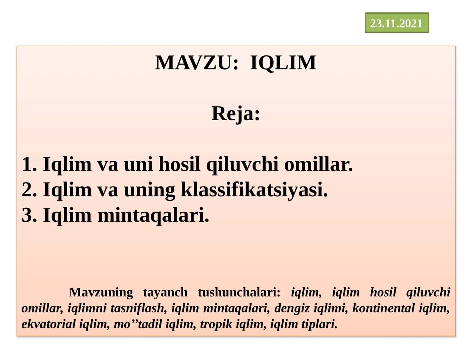 Iqlim 1