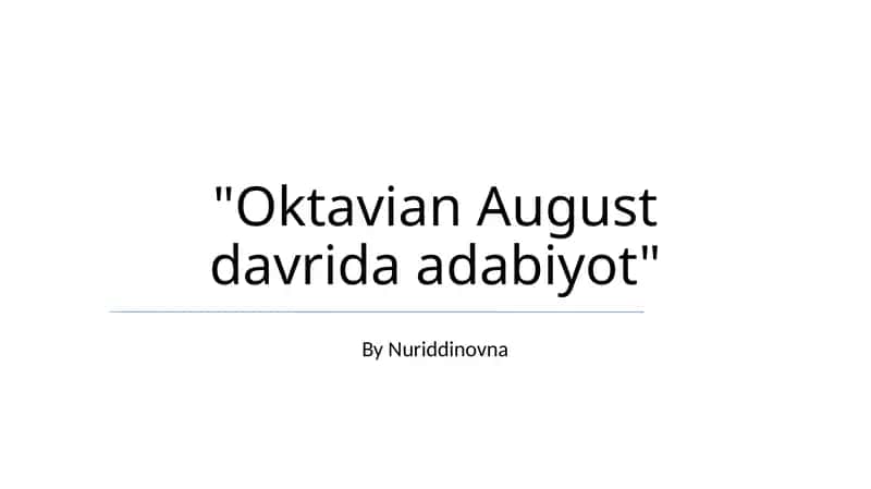 Adabiyot Gigantlari: Asosiy Mualliflar va Asarlar 1
