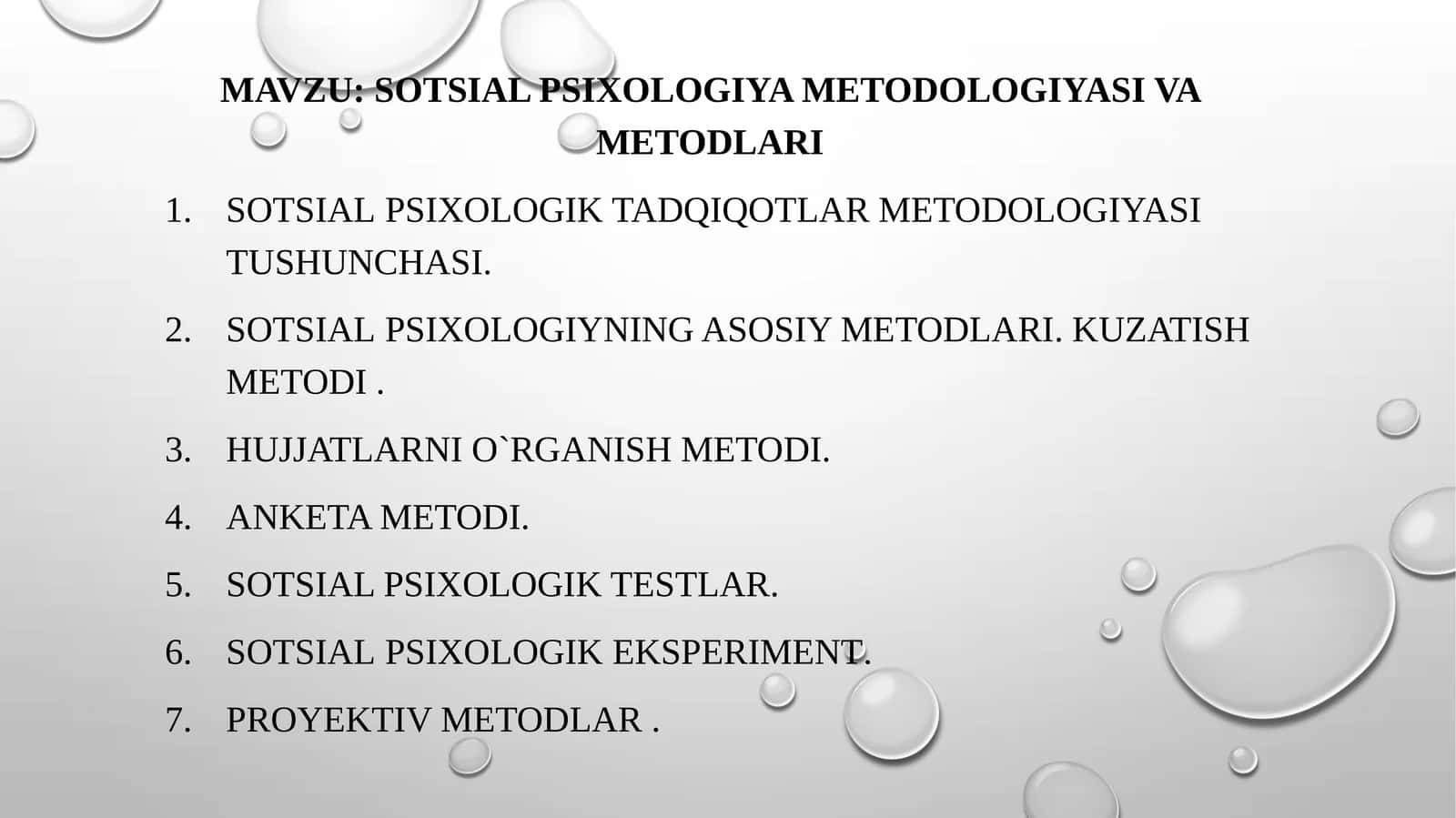 Sotsial psixologiya metodologiyasi va metodlari 1