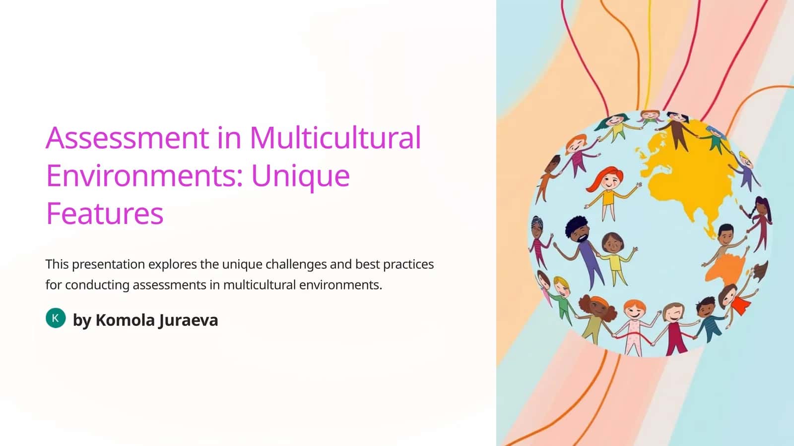 Taqdimotlar Multikultural muhitlarda baholash: Unikal xususiyatlar 1