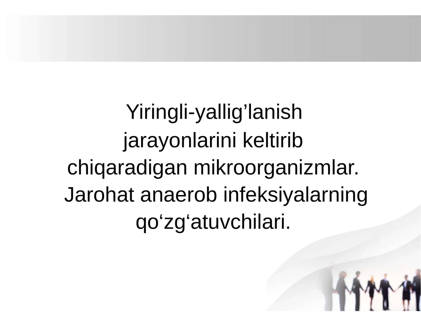 Yiringli-yallig’lanish jarayonlarini keltirib chiqaradigan mikroorganizmlar 1