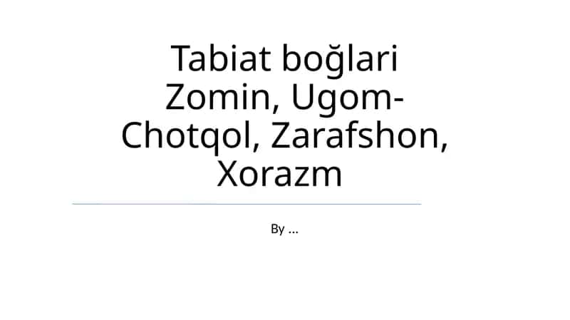 Zarafshon va Xorazm 1