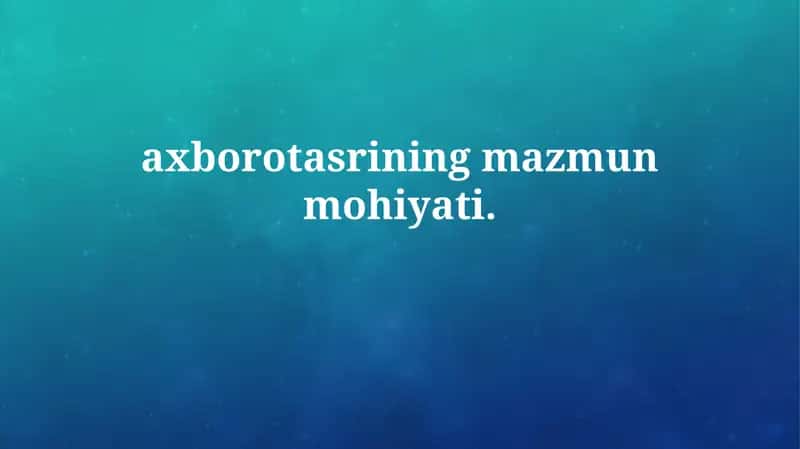 Axborot asri: Ta'rif va asosiy xususiyatlar 1