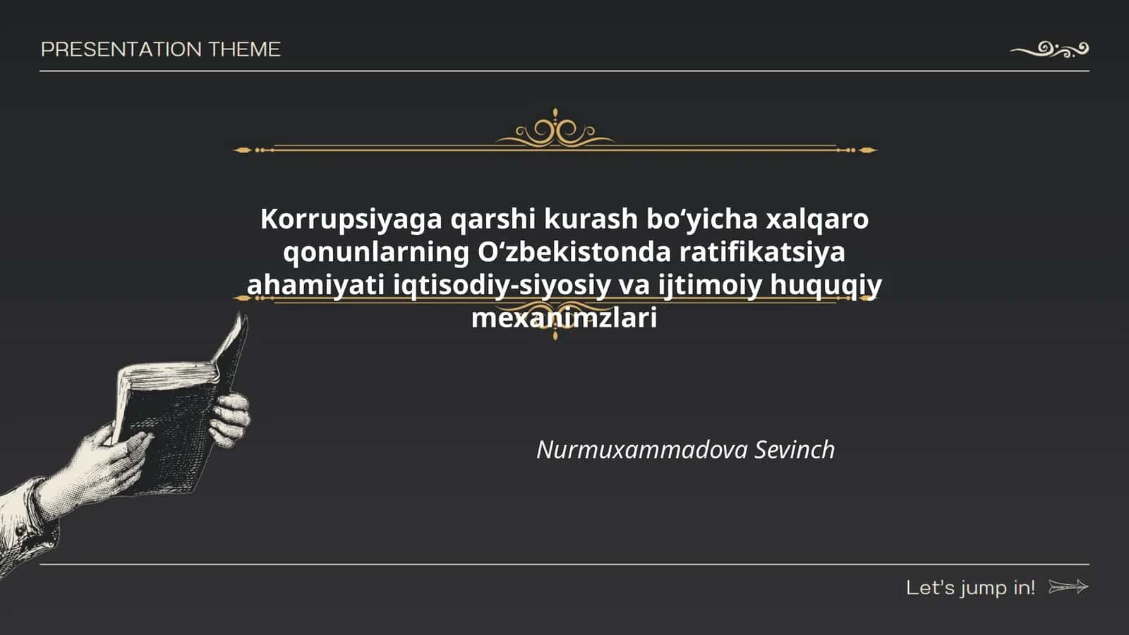 Korrupsiyaga qarshi kurash boʻyicha xalqaro qonunlarning Oʻzbekistonda ratifikatsiya ahamiyati iqtisodiy-siyosiy va ijtimoiy huquqiy mexanimzlari 1