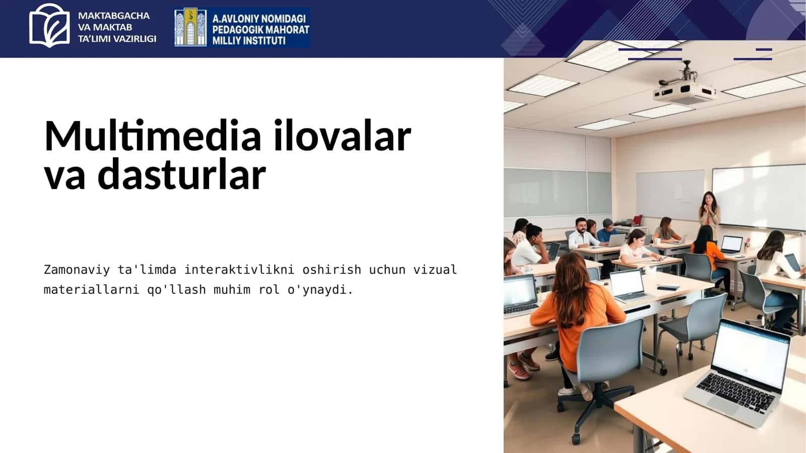 Multimedia ilovalar va dasturlar 1