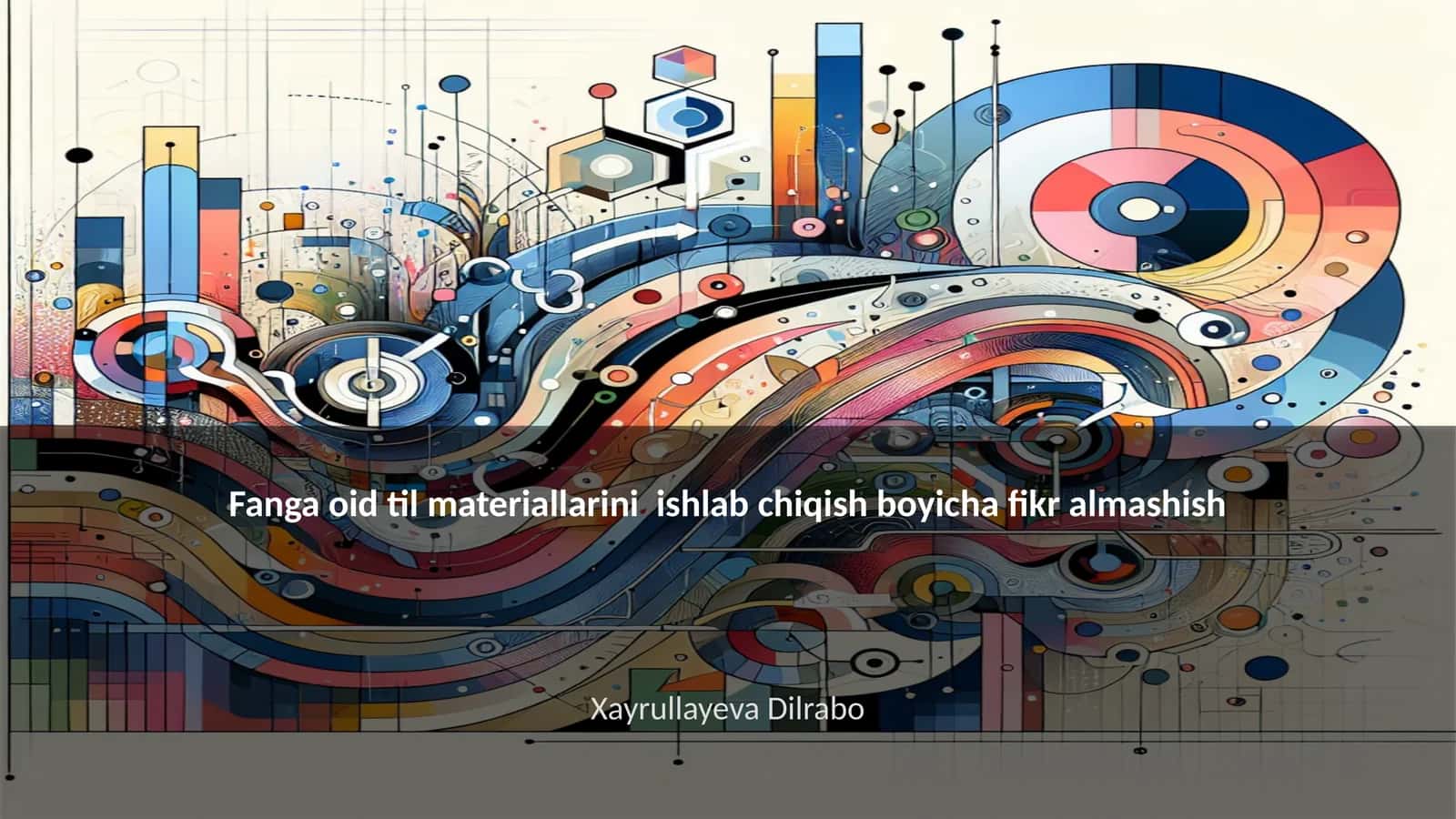 Fanga oid til materiallarini ishlab chiqish boyicha fikr almashish 1