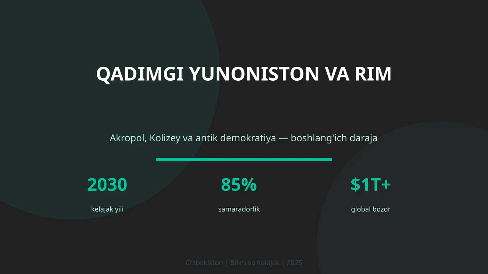 Qadimgi Yunoniston va Rim 1