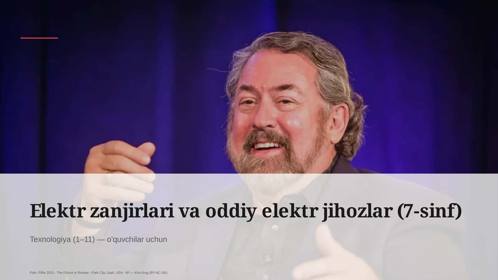 Elektr zanjirlari va oddiy elektr jihozlar (7-sinf) 1