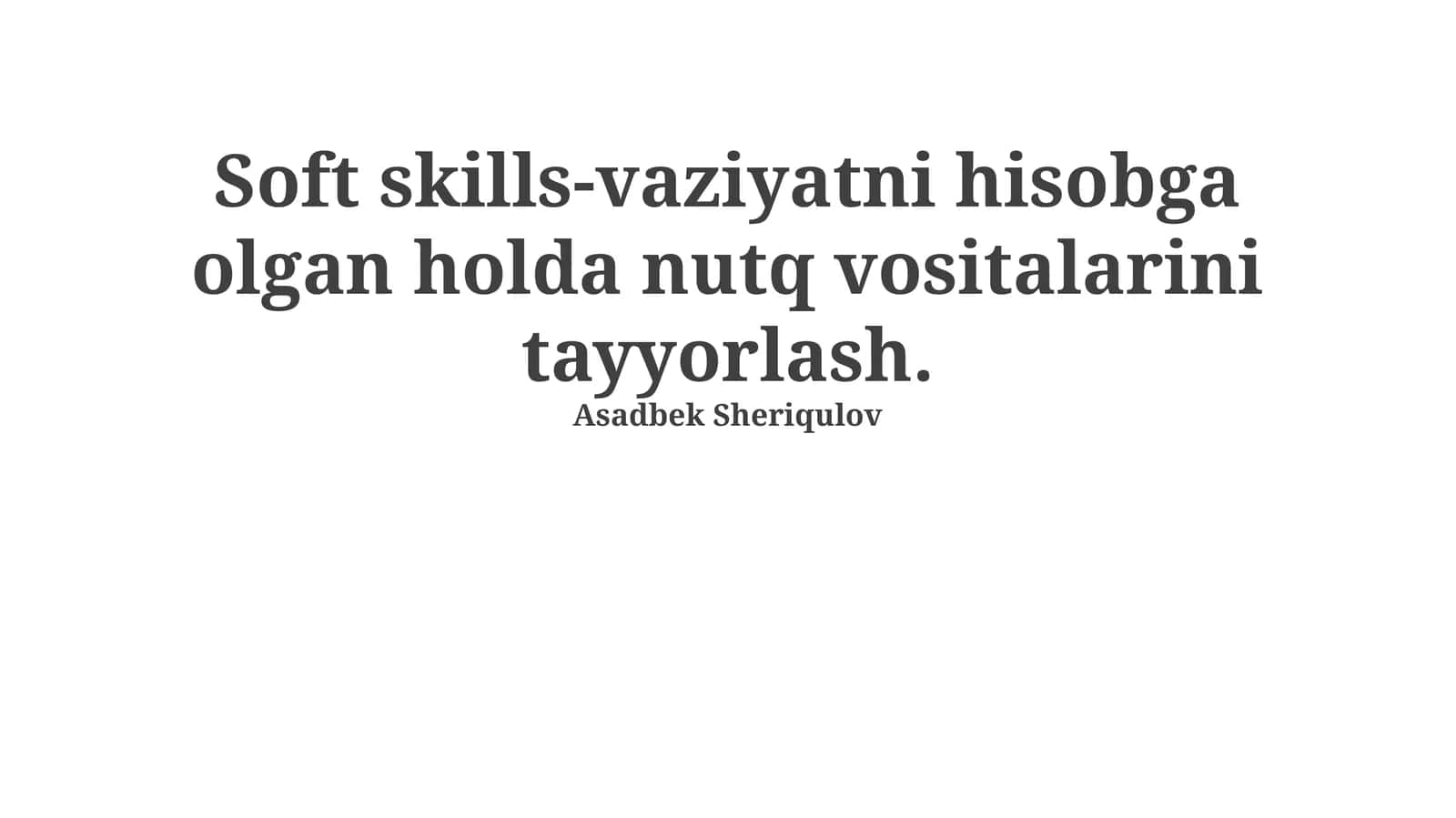 Soft skills-vaziyatni hisobga olgan holda nutq vositalarini tayyorlash 1
