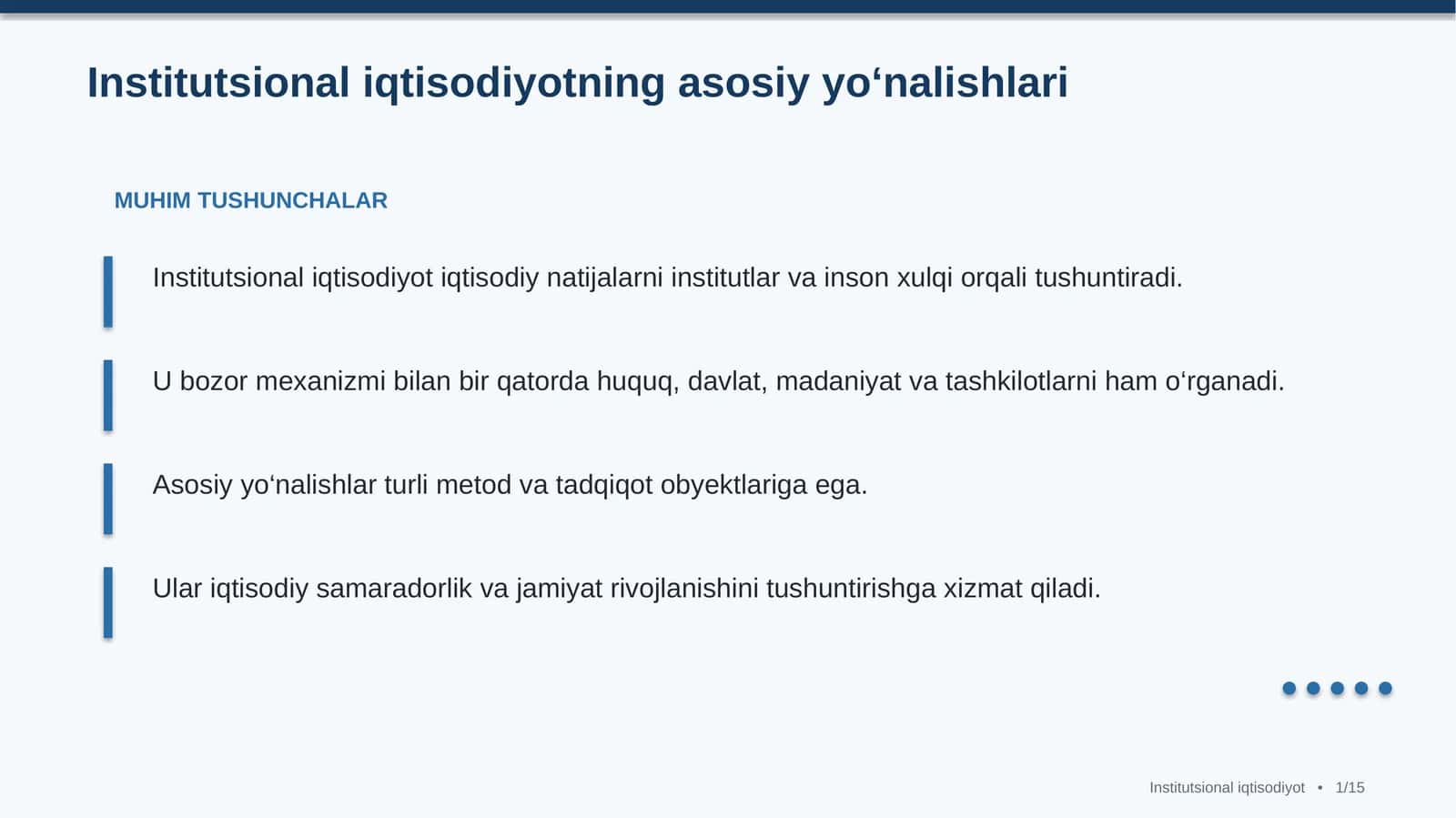 Institutsionaliqtisodiyotningasosiyyo‘nalishlari 1