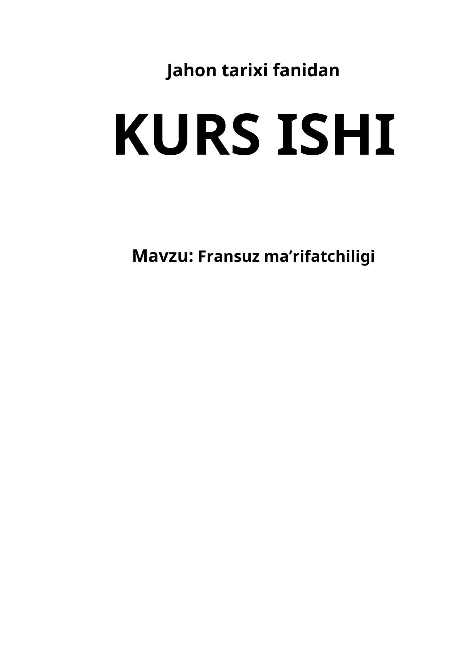 Fransuz ma’rifatchiligi 1