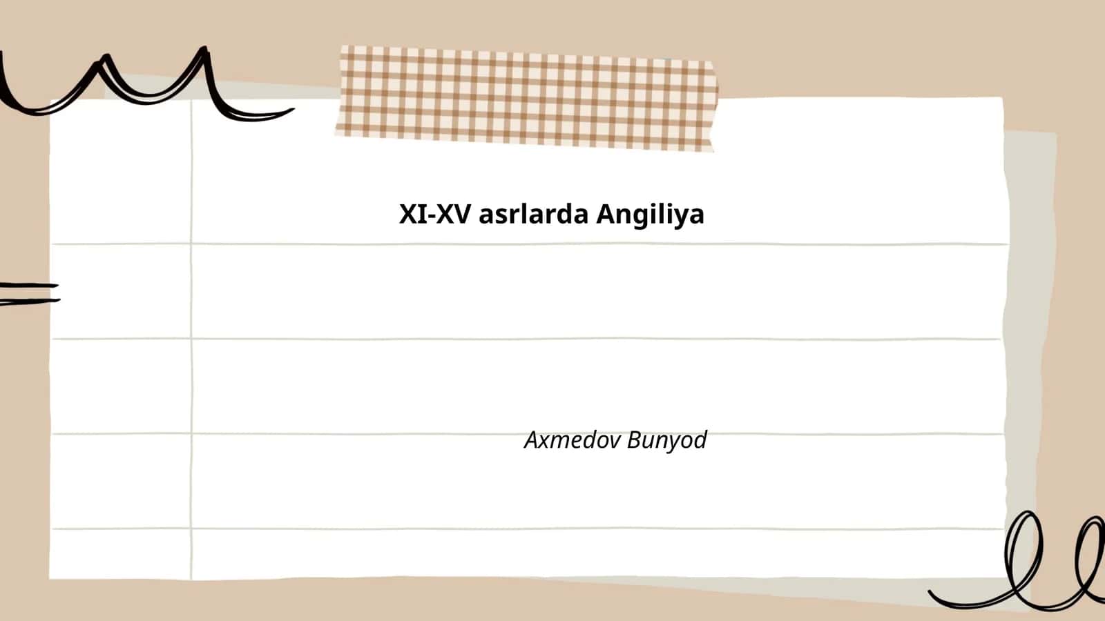 XI-XV asrlarda Angiliya 1